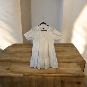 Universal Thread White Textured Dress